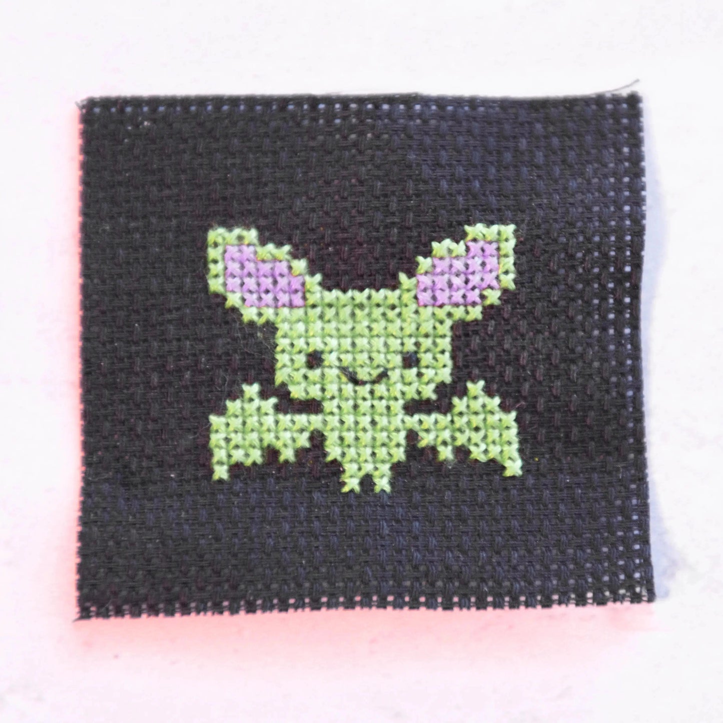 Marvling Bros-Kawaii Halloween Bat Mini Cross Stitch Kit in a Matchbox-xstitch kit-gather here online