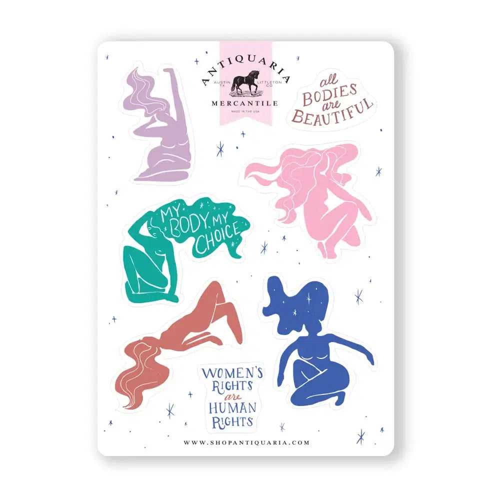 Antiquaria-Women's Rights Sticker Sheet-accessory-gather here online