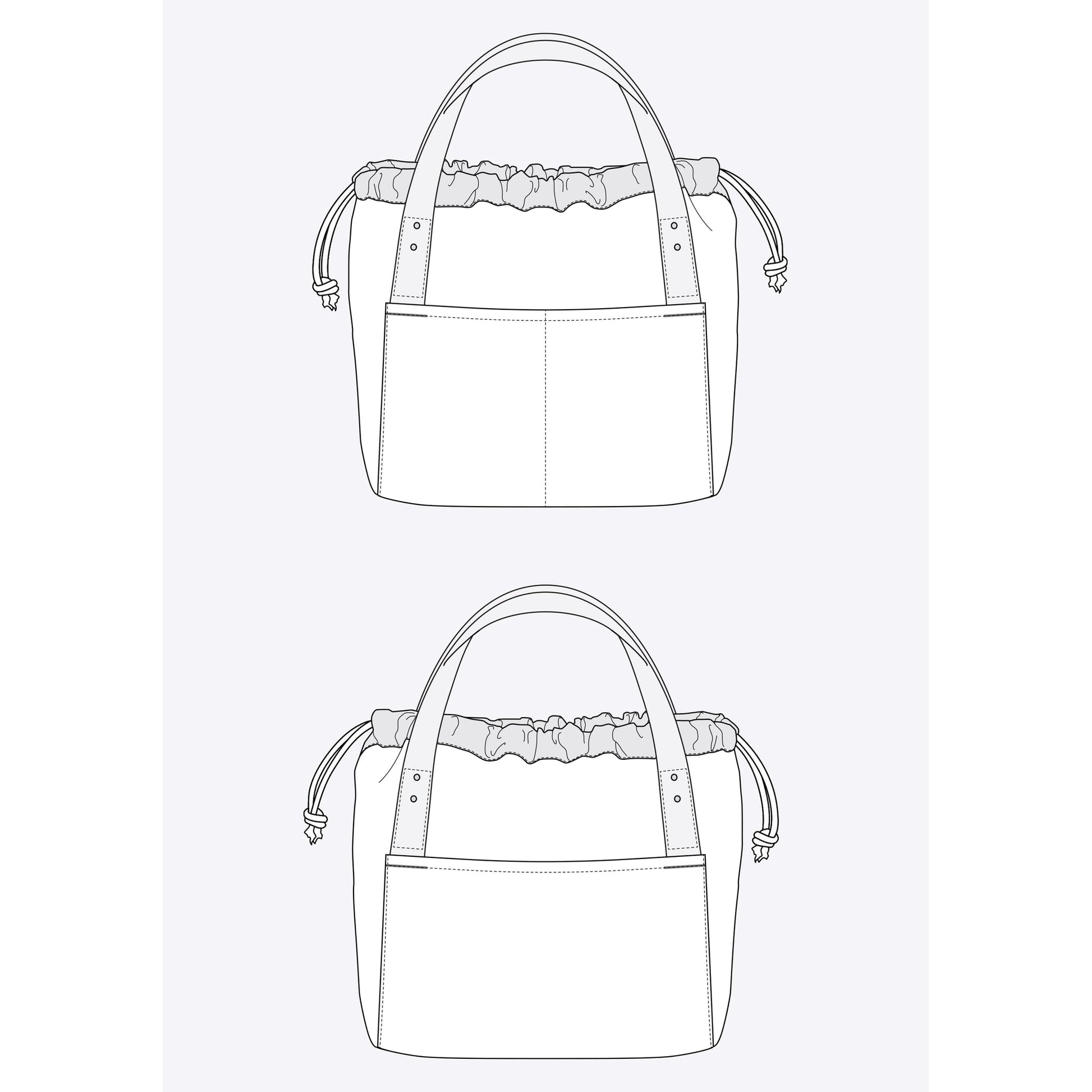 Grainline Studio-Town Bag Pattern-sewing pattern-gather here online