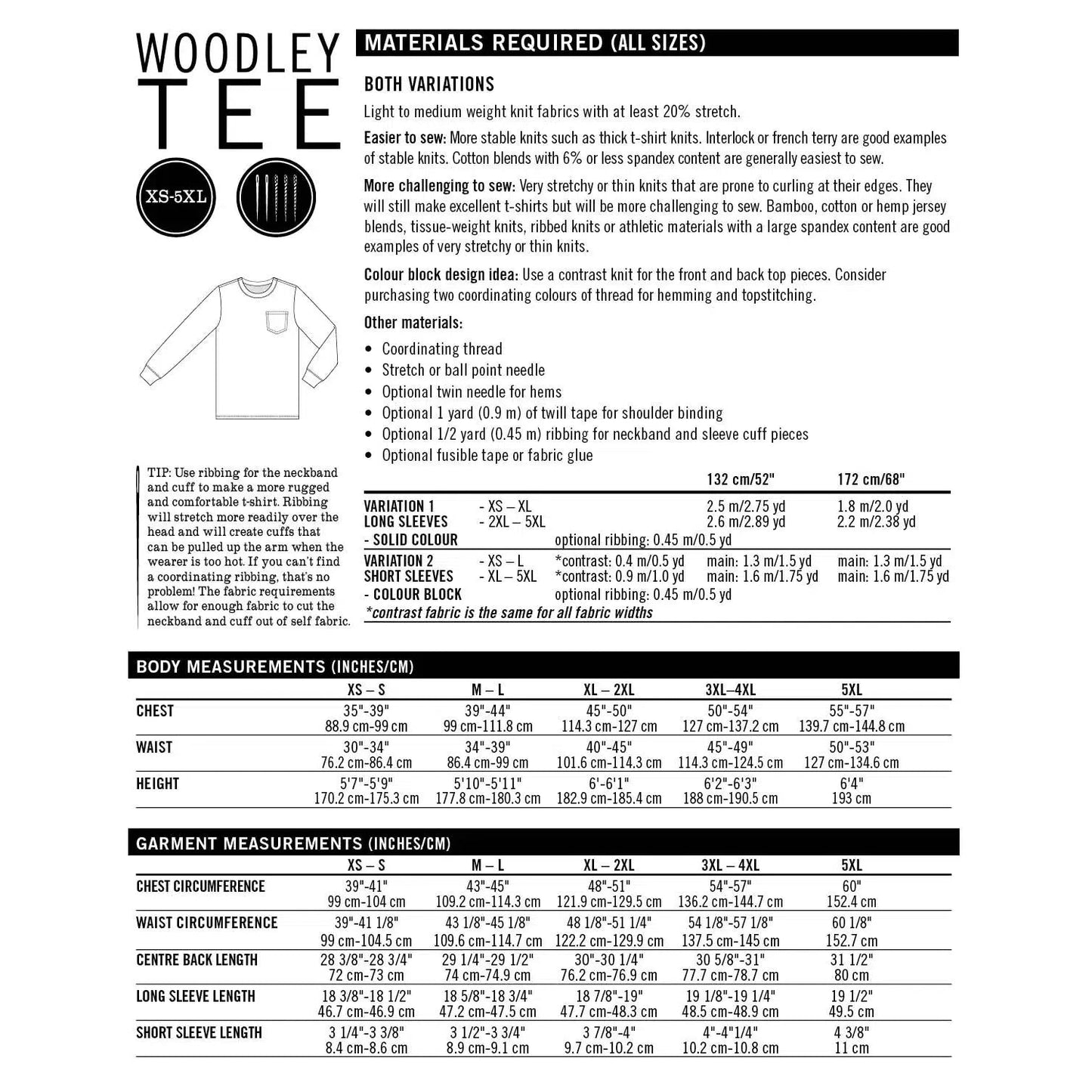 Thread Theory-Woodley Tee Pattern-sewing pattern-gather here online