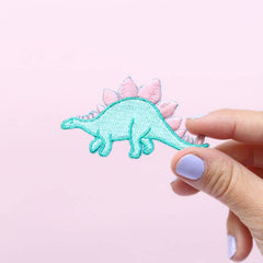 Malicieuse-Stegosaurus Iron-on Patch-accessory-gather here online