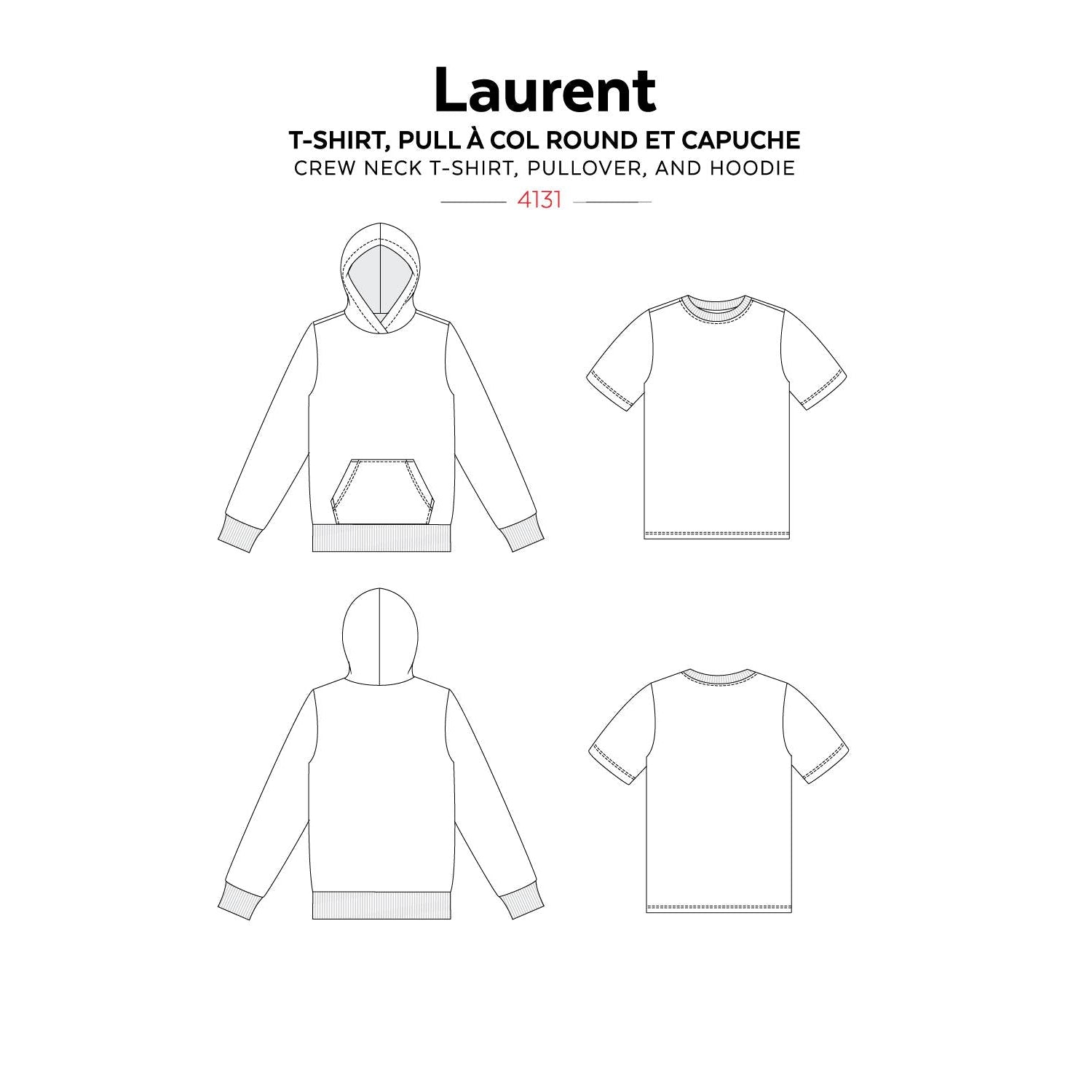 Jalie Patterns-Laurent Shirt & Hoodie Pattern-sewing pattern-gather here online