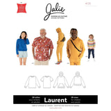 Jalie Patterns-Laurent Shirt & Hoodie Pattern-sewing pattern-gather here online