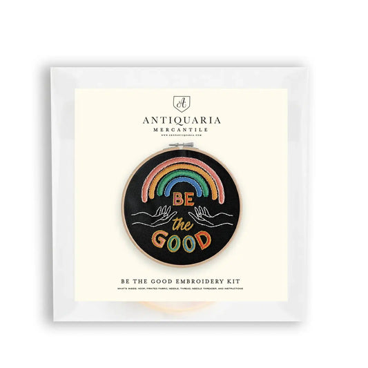 Antiquaria-Be the Good 6" Embroidery Kit-embroidery kit-gather here online