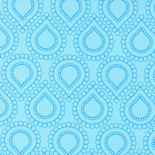 Moda-Beaded Lotus Bluemoon-fabric-gather here online