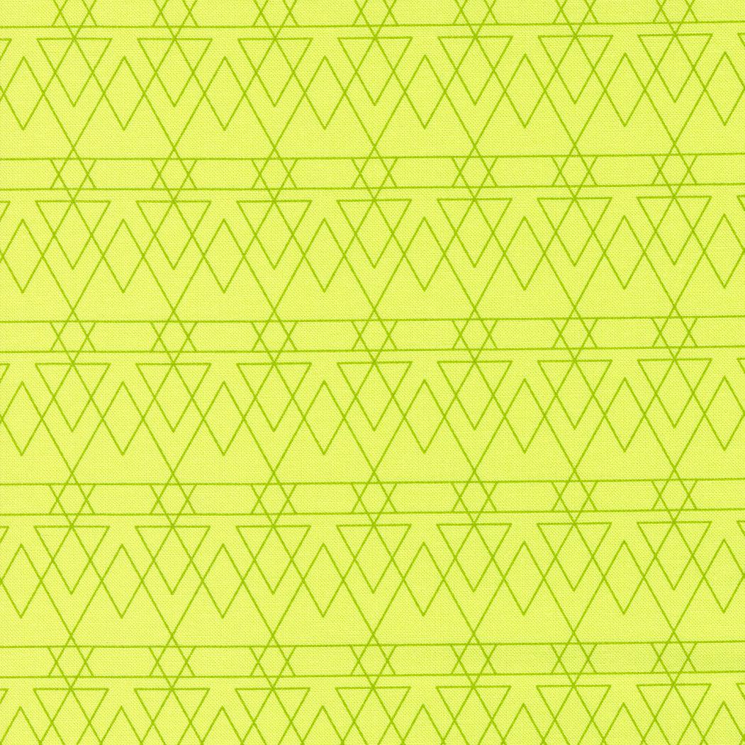 Moda-Triangled Key Lime-fabric-gather here online
