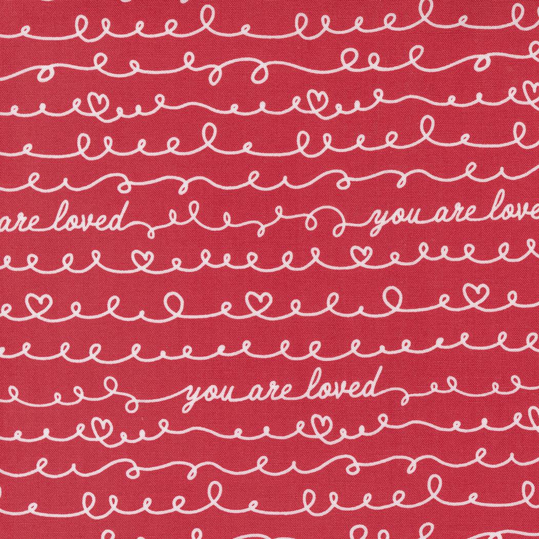 Moda-You Are Loved Cheery Red-fabric-gather here online