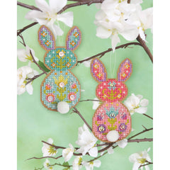 Satsuma Street-Springamajigs: Bunnies - Cross Stitch Ornament Kit-xstitch kit-gather here online