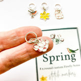 Firefly Notes-Spring Stitch Marker Pack-knitting notion-gather here online