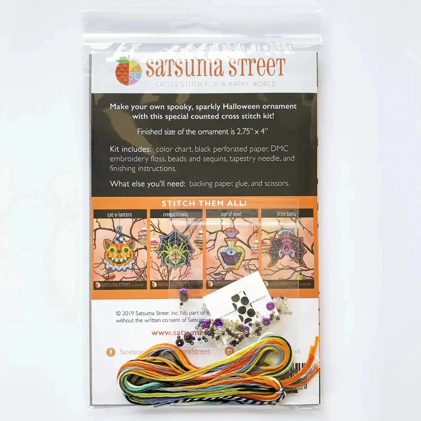 Satsuma Street-Eye of Newt Cross Stitch Ornament Kit-xstitch kit-gather here online