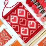 Oh Sew Bootiful-Bargello Embroidery Hearts Wall Hanging Kit-embroidery kit-gather here online