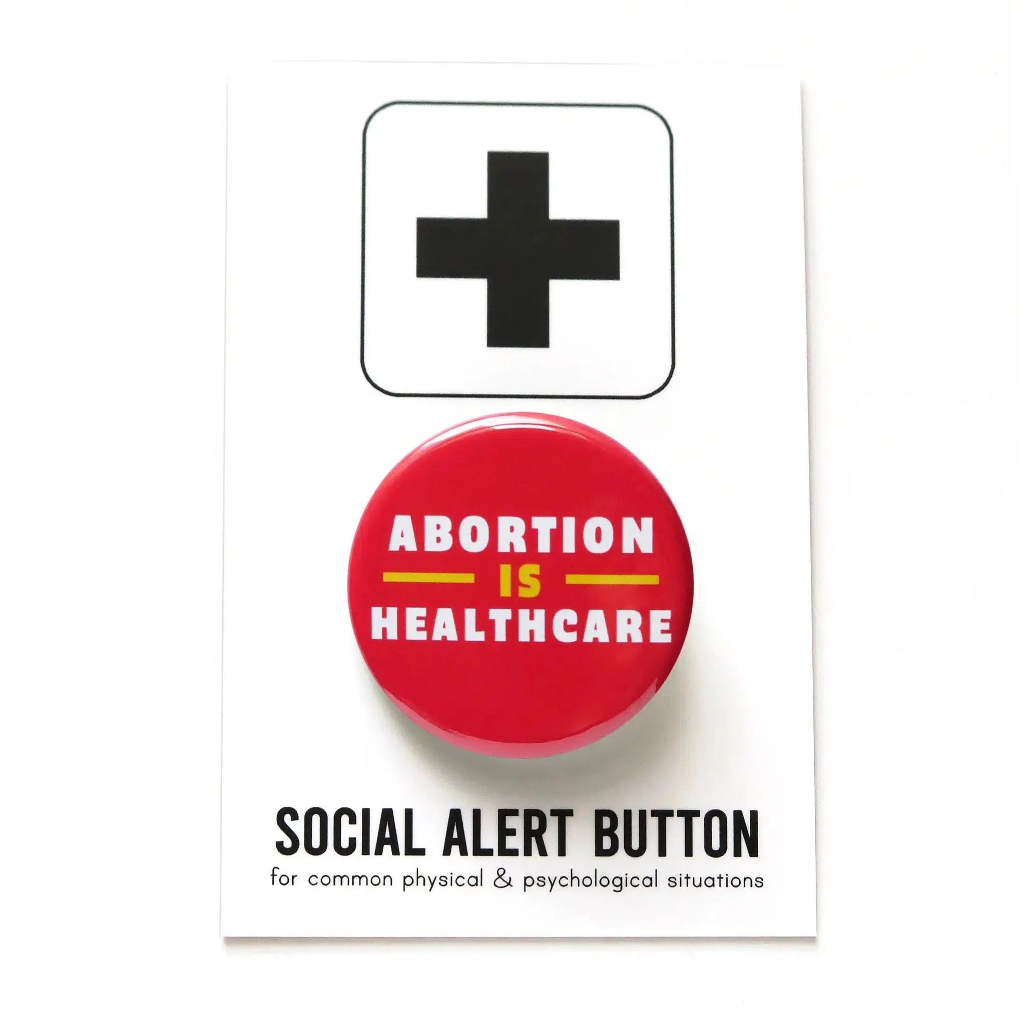 Word For Word-Abortion Is Healthcare Pro Choice Pinback Button-accessory-gather here online