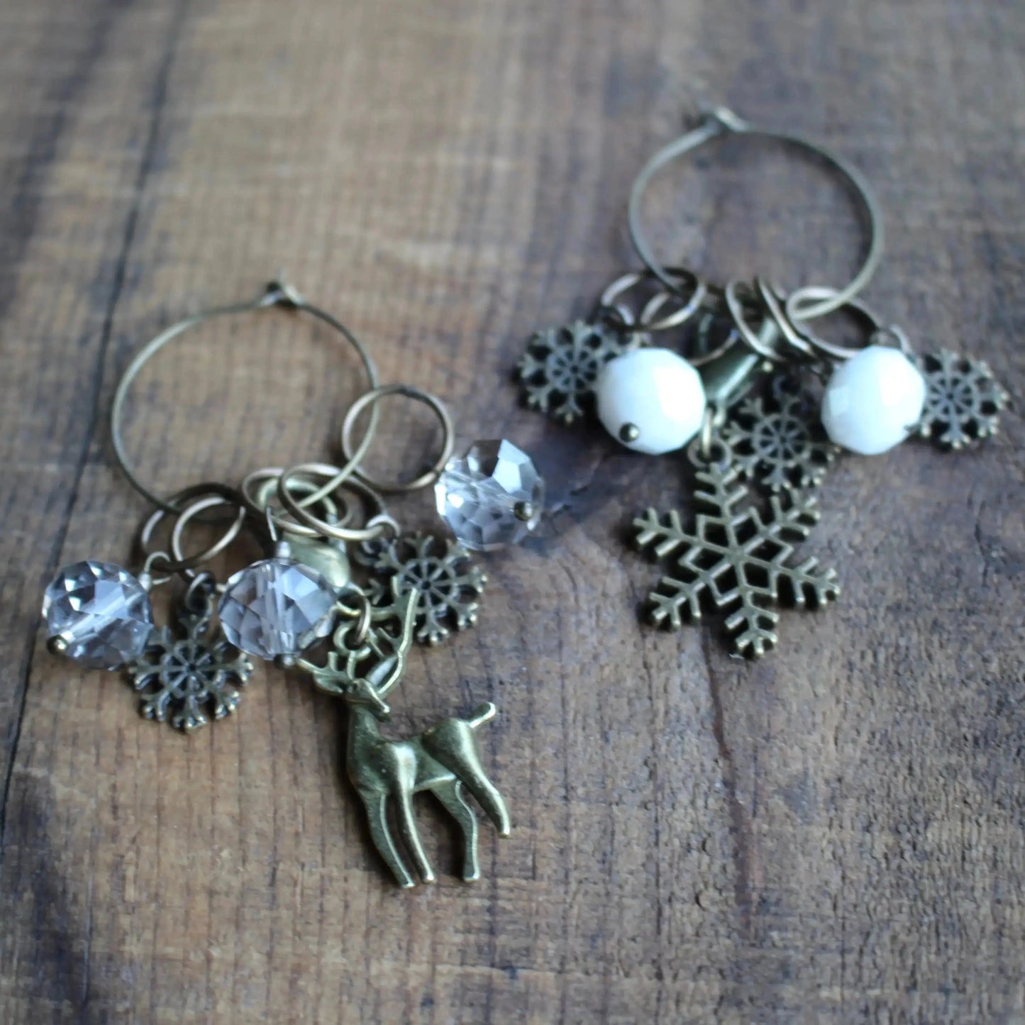 Never Not Knitting-Winter Forest Stitch Markers-knitting notion-gather here online