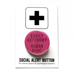 Word For Word-Bodily Autonomy Is A Human Right Pinback Button-accessory-gather here online
