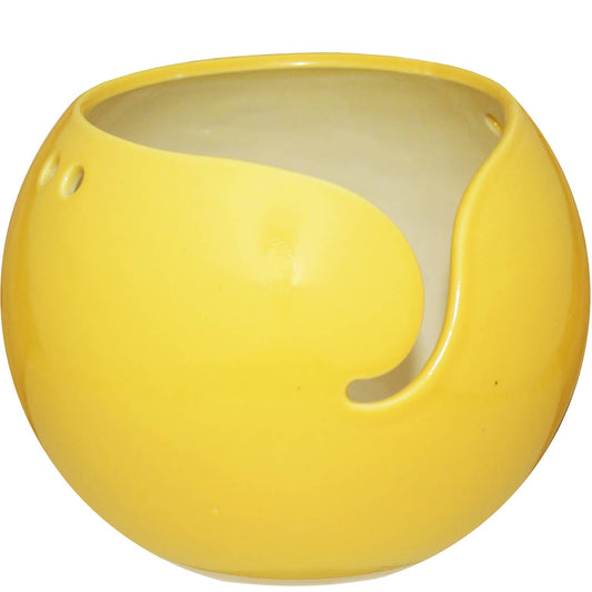 Cōppa Cōllaborative LLC-Minimal Ceramic Yarn Bowl: Sunflower-knitting notion-gather here online