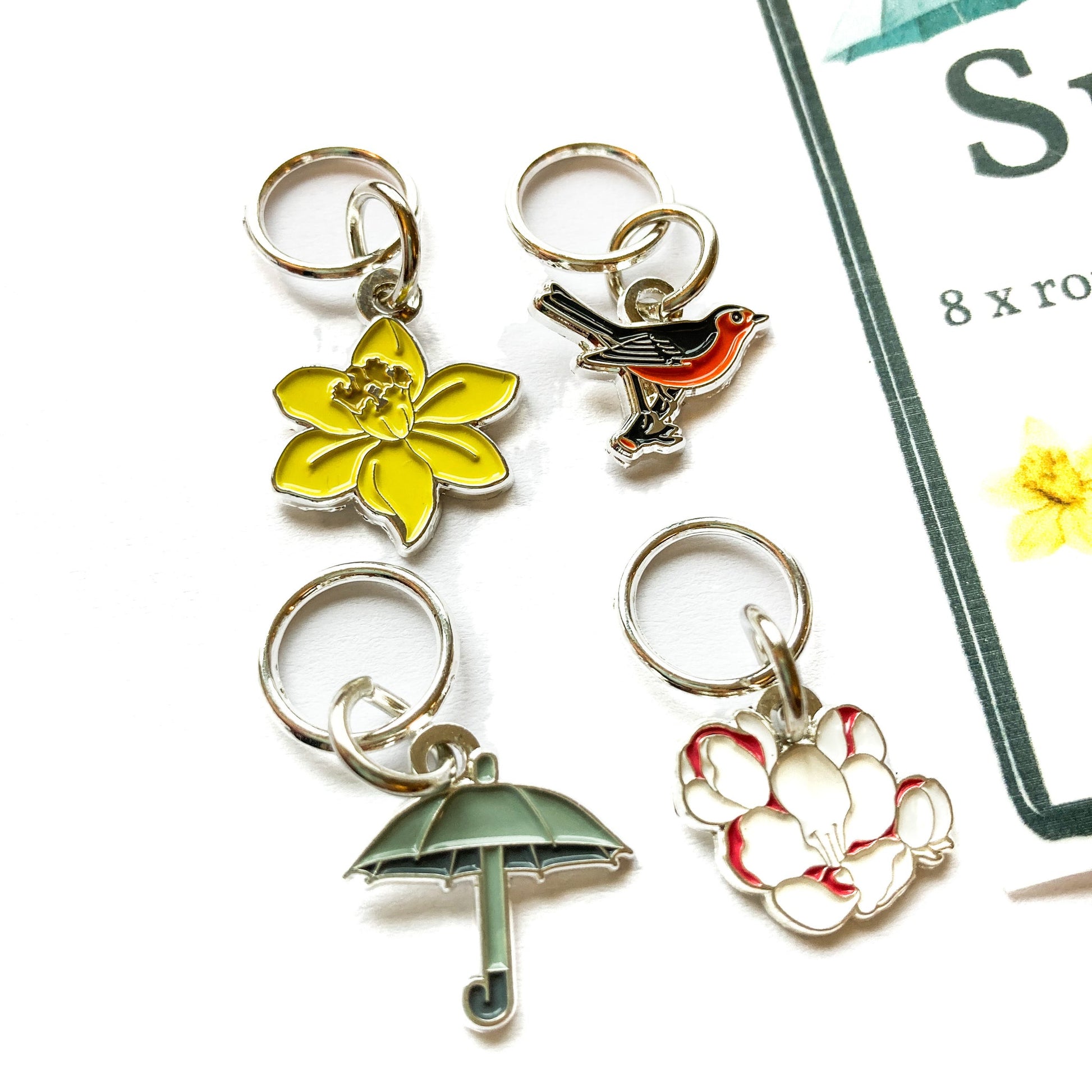 Firefly Notes-Spring Stitch Marker Pack-knitting notion-gather here online