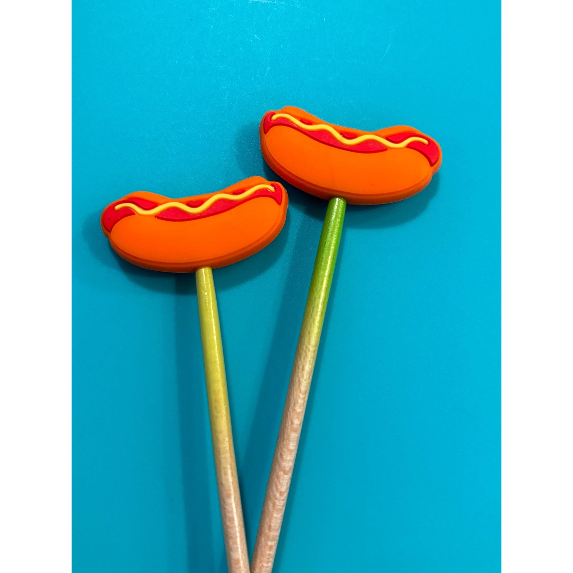 Comma Craft Co-Hot Dog Knitting Needle Point Protectors-knitting notion-gather here online