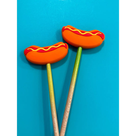 Comma Craft Co-Hot Dog Knitting Needle Point Protectors-knitting notion-gather here online