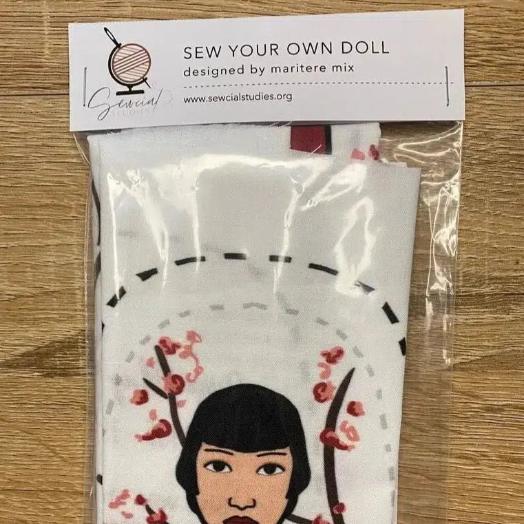 Sewcial Studies-Anna May Wong DIY Doll-sewing kit-gather here online