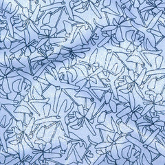 Robert Kaufman-Shimmer Floral Lines on Periwinkle-fabric-gather here online