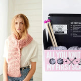 Loopy Mango-All You Knit Kit - Scarf-knitting / crochet kit-gather here online