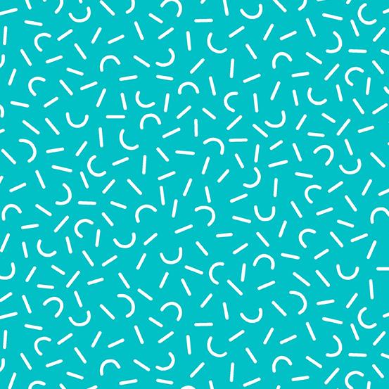 Andover Fabrics-Party Time Turquoise-fabric-gather here online