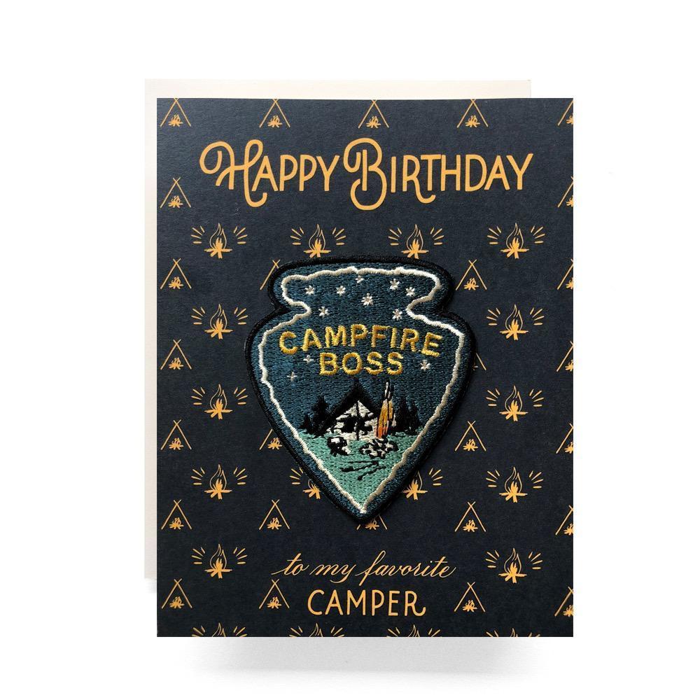 Antiquaria - Campfire Boss Patch and Greeting Card - - gatherhereonline.com