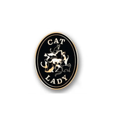Antiquaria-Cat Lady Enamel Pin-accessory-gather here online