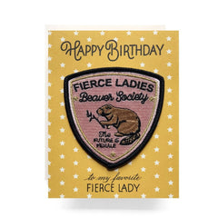 Antiquaria - Fierce Lady Patch and Greeting Card - - gatherhereonline.com