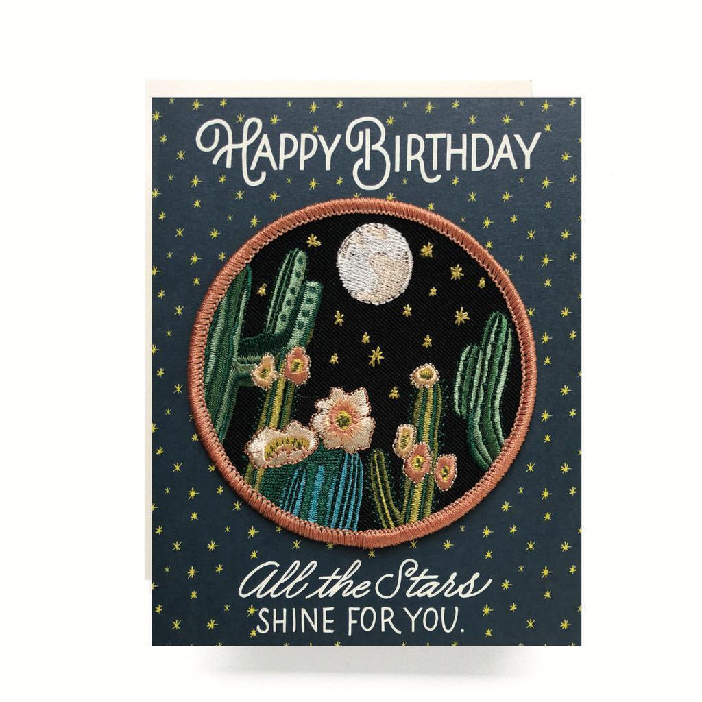 Antiquaria - Night Cactus Patch and Greeting Card - - gatherhereonline.com