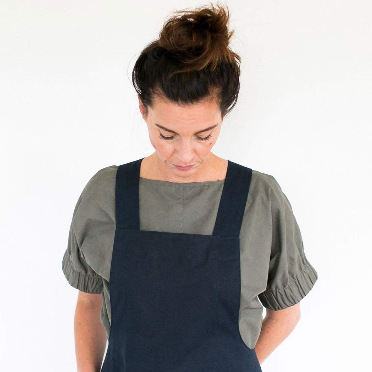 Assembly Line-Apron Dress Pattern-sewing pattern-gather here online