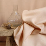 Atelier Brunette-Crepe Viscose-fabric-Blush-gather here online