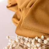 Atelier Brunette-Dobby Viscose-fabric-10 Ochre-gather here online