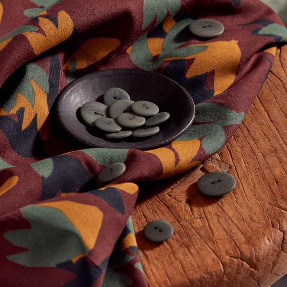 Atelier Brunette-Seraphine Rust Viscose-fabric-gather here online