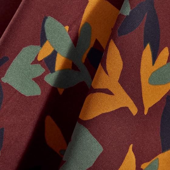 Atelier Brunette-Seraphine Rust Viscose-fabric-gather here online