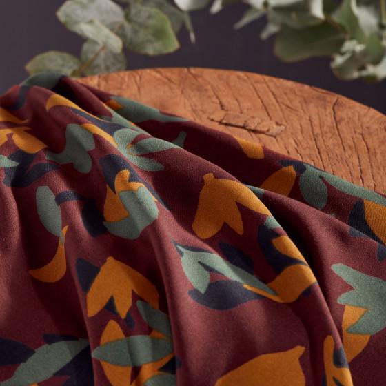 Atelier Brunette-Seraphine Rust Viscose-fabric-gather here online