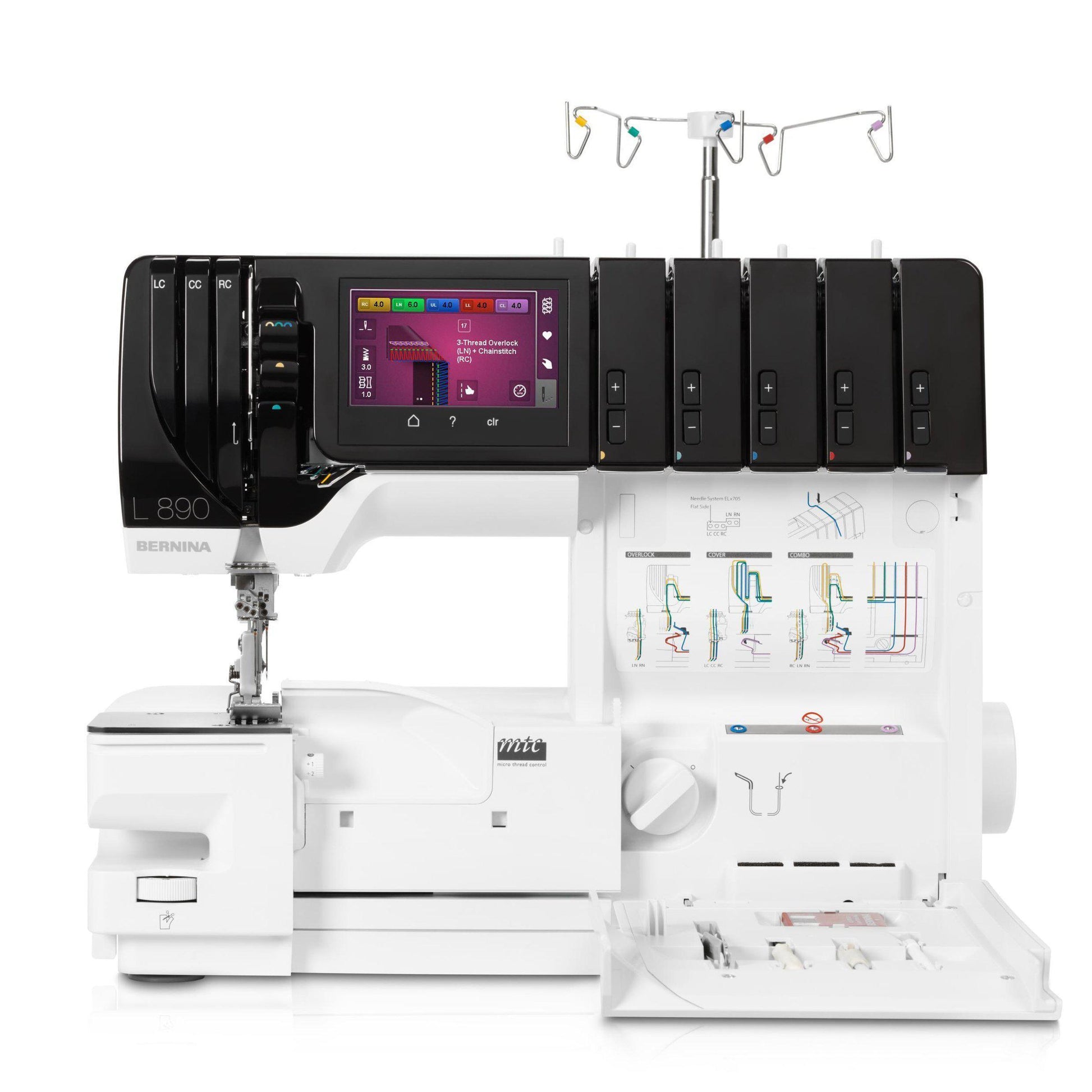 BERNINA-BERNINA L890 Serger-sewing machine-gather here online