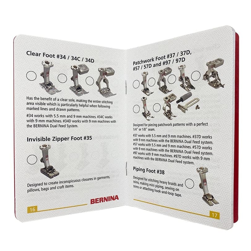 BERNINA-Little Book of Feet-gather here online