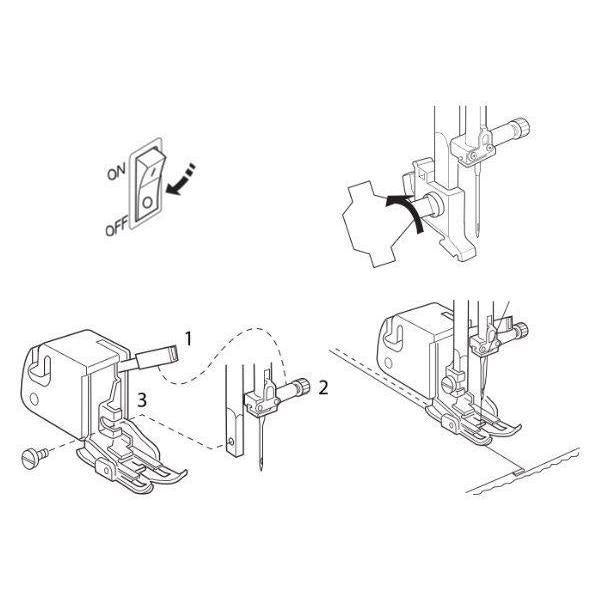 Bernette-b05/sew&go 1 Walking foot-sewing machine feet-gather here online