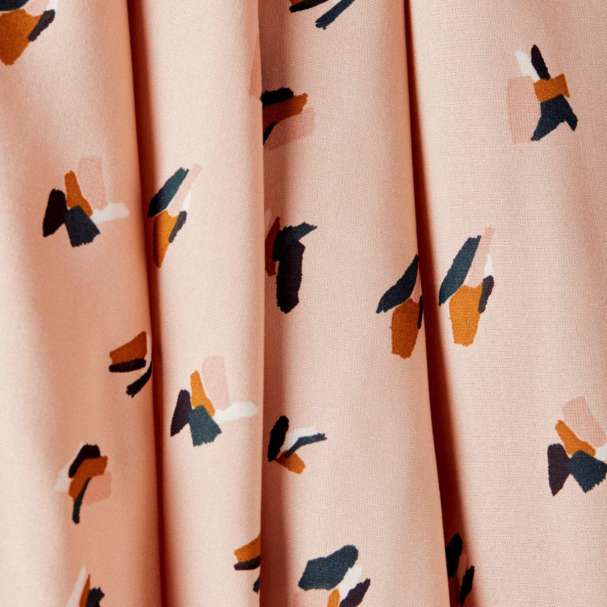 Atelier Brunette-Beryl Blush on Viscose-fabric-gather here online