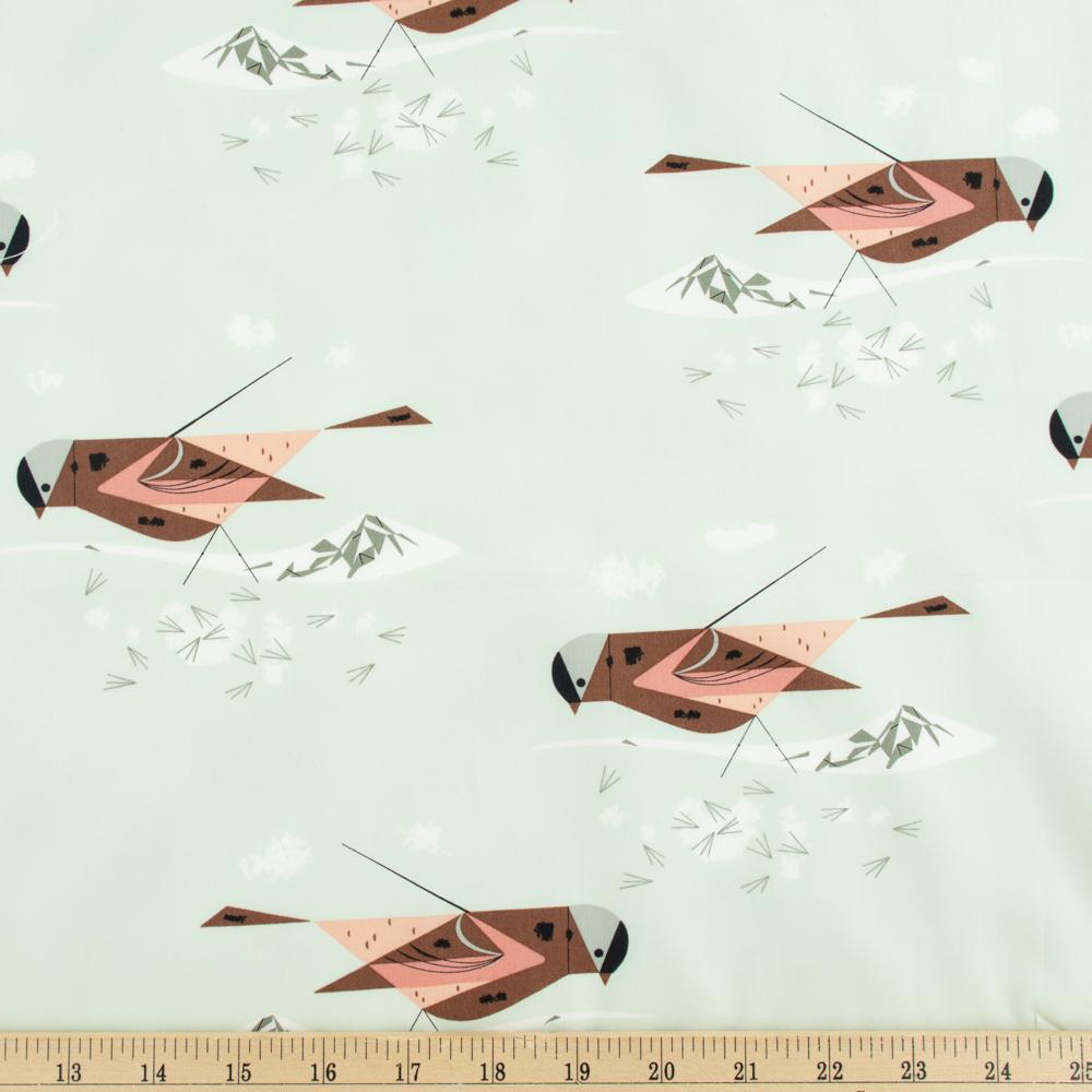 Birch Organic Fabrics-Gray Crowned Rosy Finch-fabric-gather here online