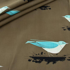 Birch Organic Fabrics-Mountain Blue Bird-fabric-gather here online