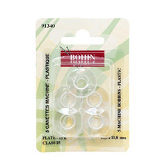 Bohin-Class 15 Plastic Bobbins-sewing notion-gather here online