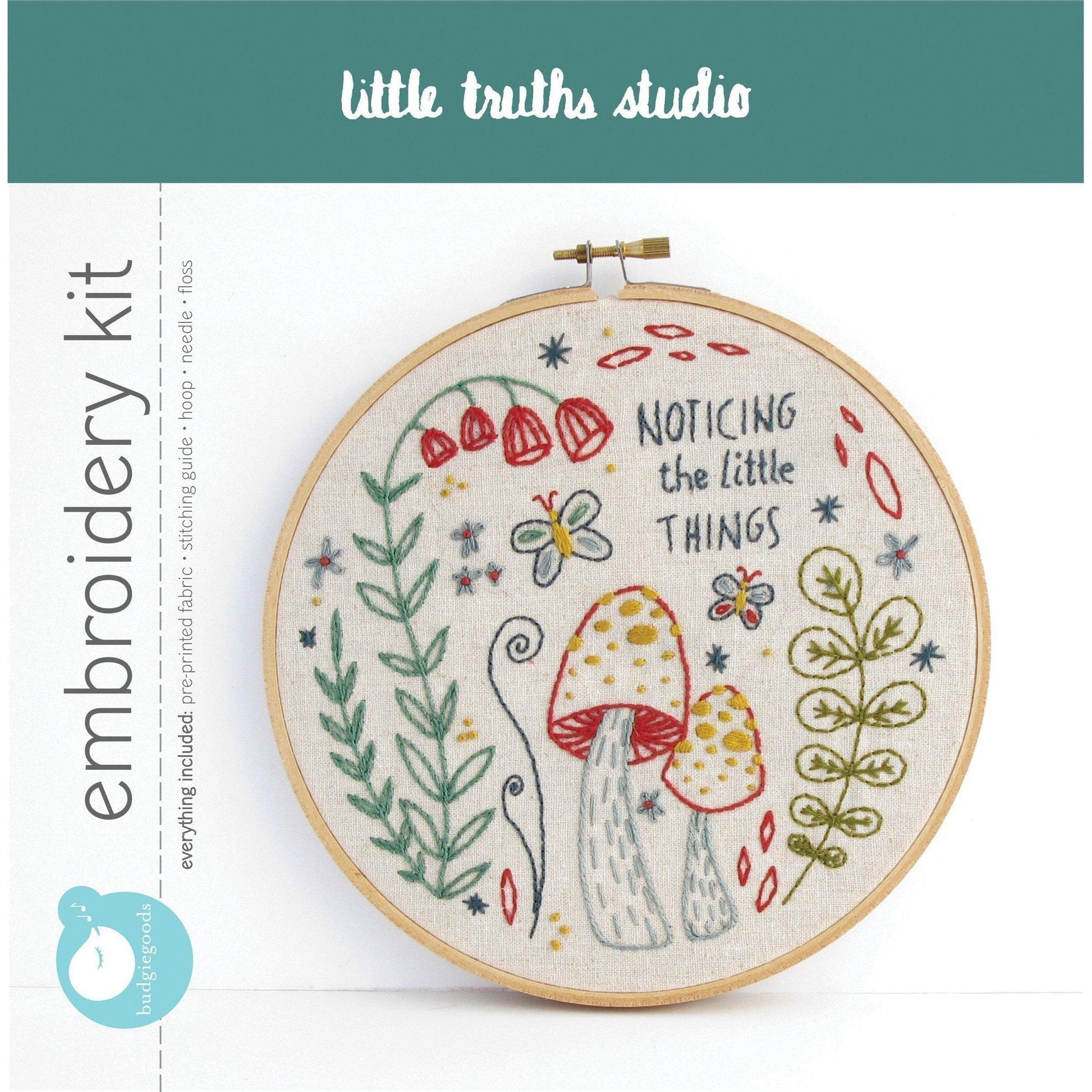 budgiegoods-Noticing Embroidery Kit-embroidery kit-gather here online