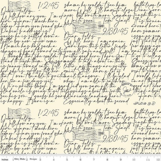 Riley Blake Designs-Dear Folks Parchment-fabric-gather here online