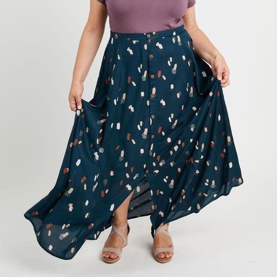 Cashmerette Sewing Patterns-Holyoke Maxi Dress & Skirt Pattern-sewing pattern-gather here online