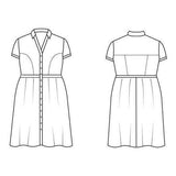 Cashmerette Sewing Patterns-Lenox Shirtdress Pattern-sewing pattern-gather here online