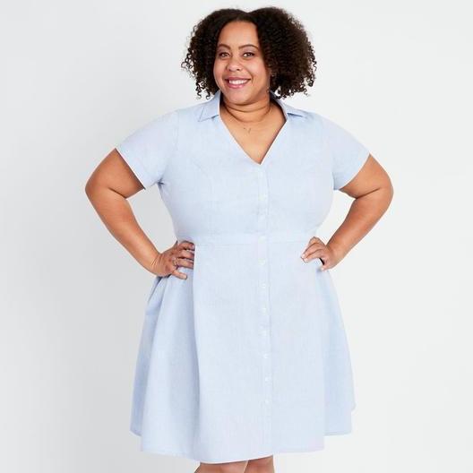 Cashmerette Sewing Patterns-Lenox Shirtdress Pattern-sewing pattern-gather here online