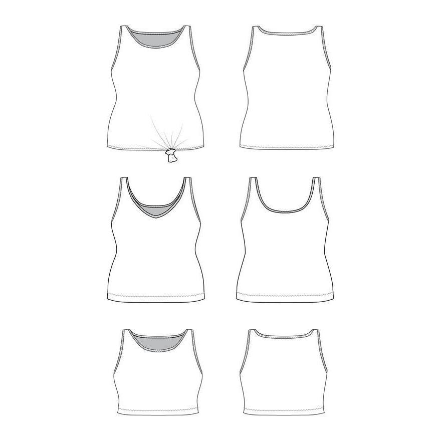 Cashmerette Sewing Patterns-Saybrook Tank Pattern-sewing pattern-gather here online