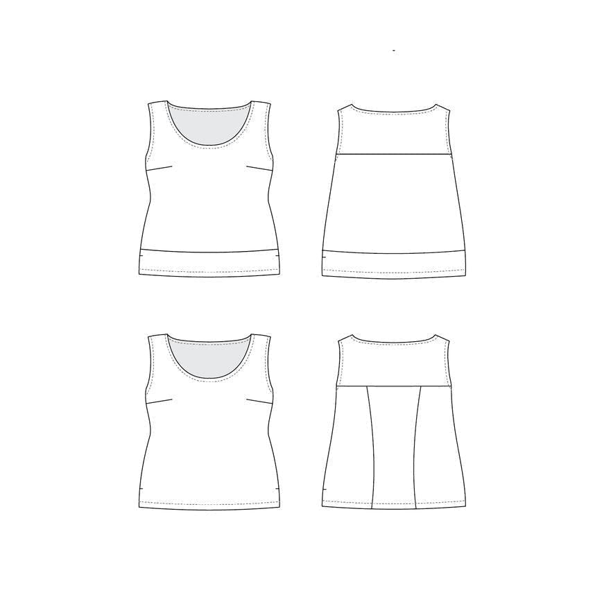 Cashmerette Sewing Patterns - Springfield Top Pattern - Default - gatherhereonline.com